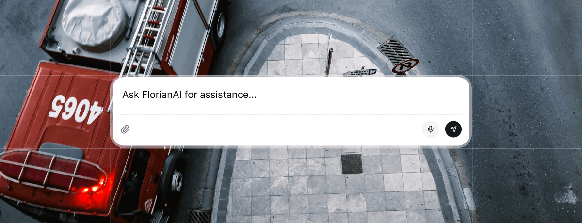 Fire department using FlorianAI chat interface to access information